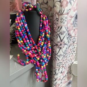 Sassy Jones Vibrant Multicolor Beaded Necklace set with earrings and bracelet